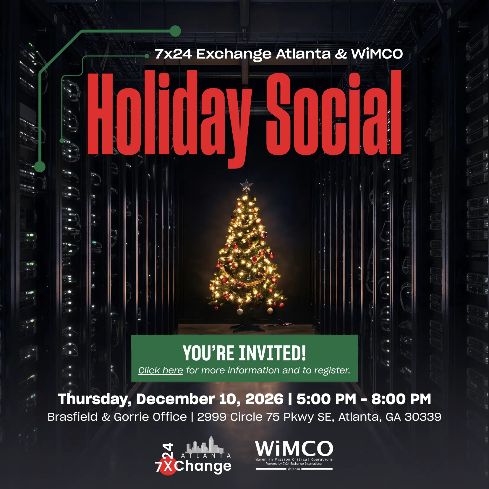 7×24 Exchange Atlanta WiMCO Holiday Social 2026 7x24 Exchange Atlanta & WiMCO Holiday Social 2026